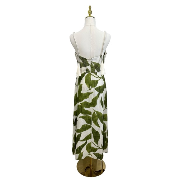 Antonio Melani M.G. Style Finley Linen Blend Sweetheart Neck Maxi Dress NWT $249 - Picture 7 of 16